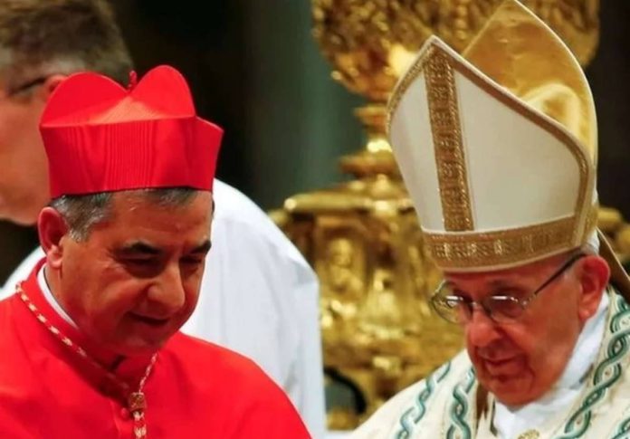 Cardinal Angelo Becciu (left) intends to appeal against the court verdict finding him guilty of embezzlement. He had been a close adviser to Pope Francis. REUTERS