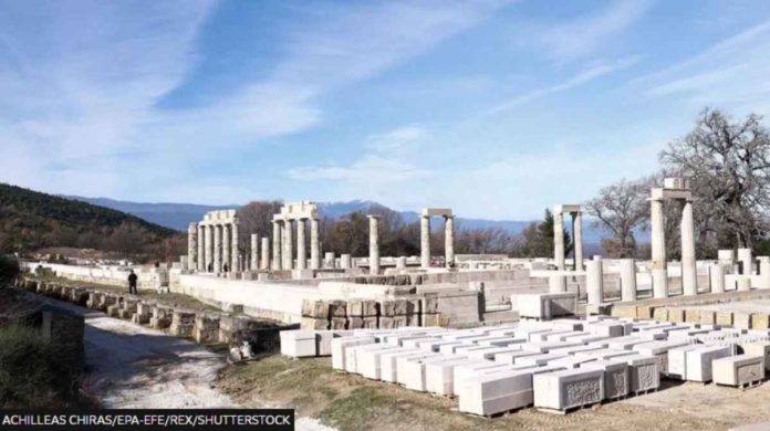 The Palace of Aigai was destroyed by the Romans in 148 BC and excavation work began in the 19th Century. EPA