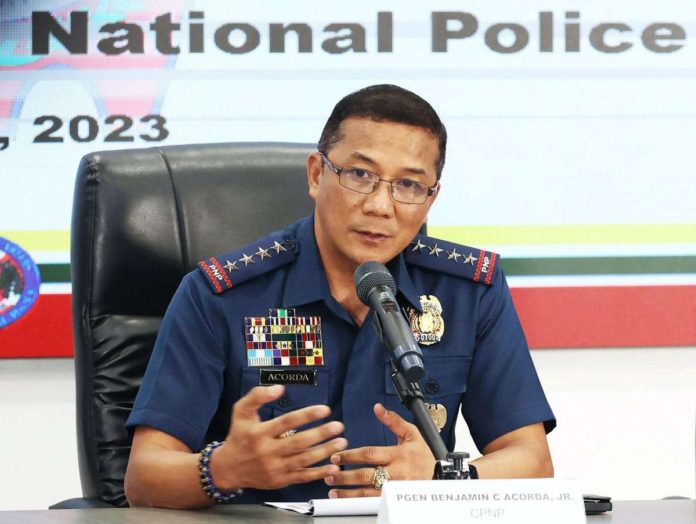 The campaign against illegal possession of loose firearms resulted in the apprehension of 155 persons and the confiscation or recovery of 673 firearms, says Gen. Benjamin Acorda Jr., the Philippine National Police director.