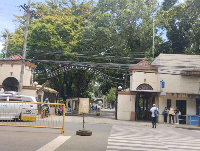 The Commission on Higher Education confirms the discontinuation of senior high school programs in state universities and colleges and local universities and colleges nationwide. Photo shows the West Visayas State University in La Paz, Iloilo City. DARLANA PHOTO