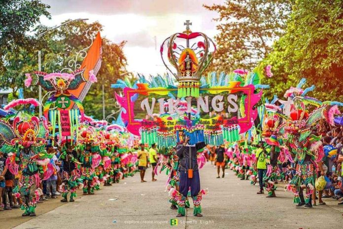 The Vikings Tribe of Makati town was the grand champion of the Tribal Big Category of the Kalibo Sadsad Ati-Atihan 2023. PHOTO COURTESY OF LGU-KALIBO