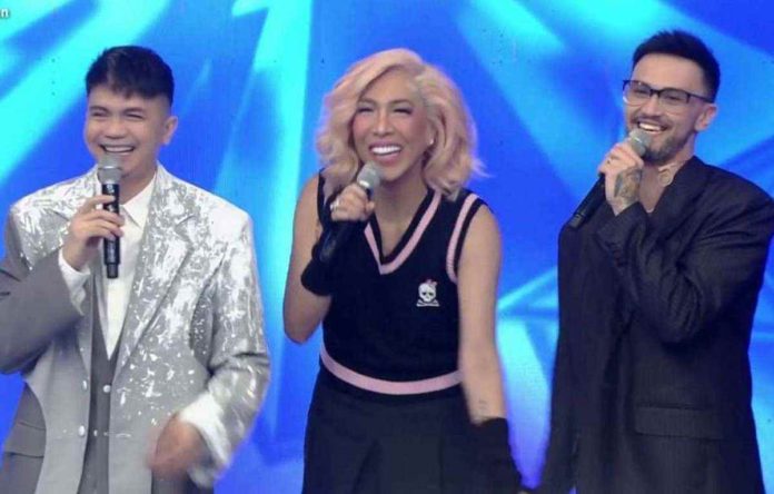 (From left) Vhong Navarro, Vice Ganda and Billy Crawford. ABS-CBN PHOTO