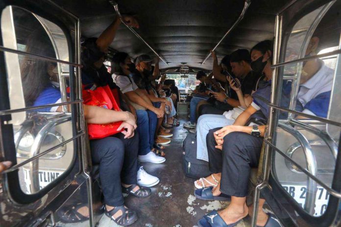 It’s still business as usual for a jeepney terminal at the corner of Agoncillo and Pedro Gil Streets in Malate, Manila. Traditional jeepneys with unconsolidated franchises will be allowed to operate until Jan. 31, 2024 in routes where the consolidation rate under the modernization program is below 60 percent. PNA