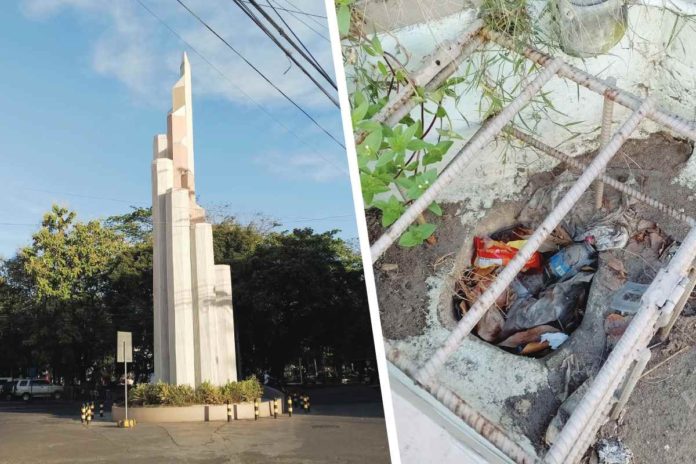 The controversial P4.8 million Halandumon Tower in Bacolod City has been targeted by theft suspects, with at least P200,000 worth of its electrical equipment missing. 96.7 XFM BACOLOD / FACEBOOK