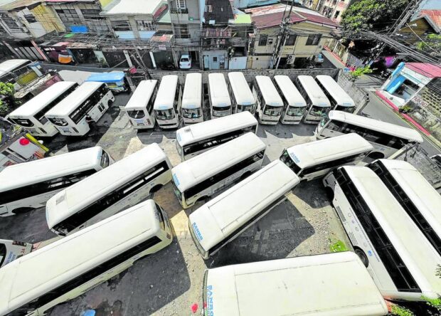 The Land Transportation Franchising and Regulatory Board says the choice of jeepney model, like the ones shown above, is up to drivers and operators who may pick from those made locally or abroad. Photo by GRIG C. MONTEGRANDE / Philippine Daily Inquirer