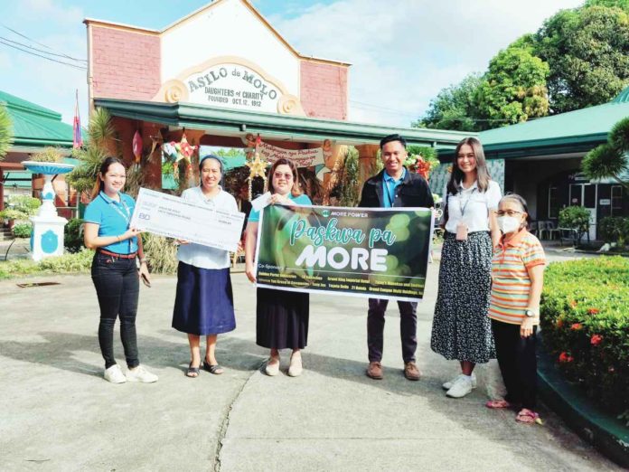 MORE Electric and Power Corporation extends support to various charitable institutions in Iloilo City such as the Asilo de Molo and Colegio De San Jose.