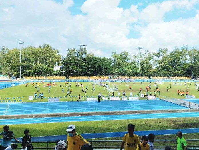 The Panaad Park and Stadium in Barangay Mansilingan, Bacolod City is currently undergoing renovations in preparation for Negros Occidental’s hosting of the Western Visayas Regional Athletic Association Meet 2024 in April. DARLANA PHOTO