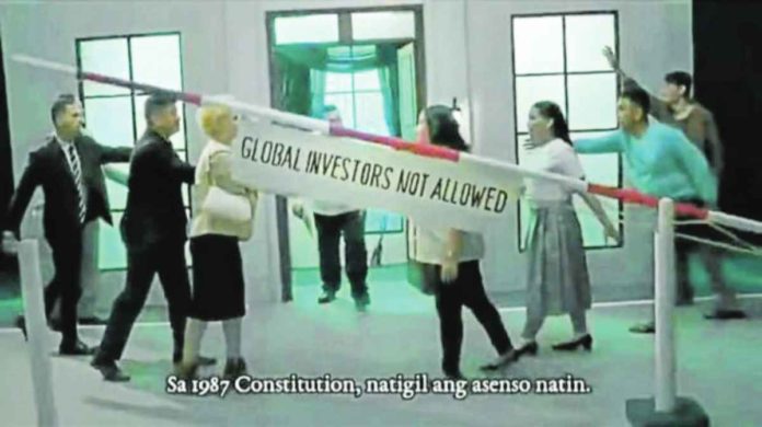 Unlike earlier charter change campaigns, the ad that debuted on Tuesday night Jan. 9, 2024, heaped the blame on the 1986 Edsa People Power Revolution.