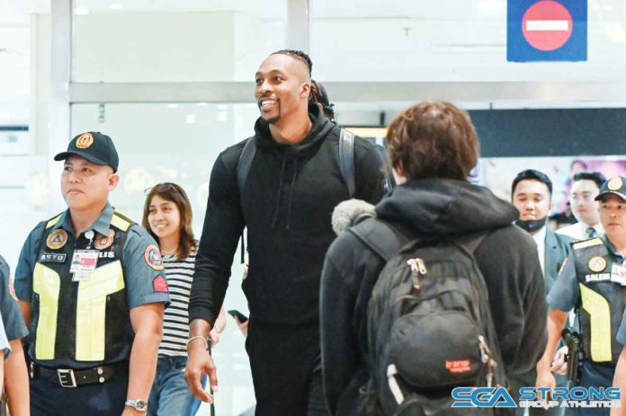 Former NBA center Dwight Howard arrived in the country on Sunday night. He is set to compete for Strong Group-Philippines team in the Dubai International Basketball Championship. PHOTO COURTESY OF STRONG GROUP ATHLETICS