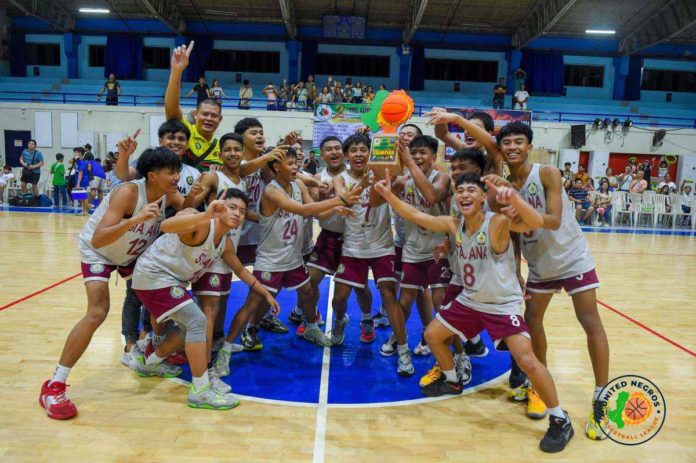 Colegio de Santa Ana de Victorias team. PHOTO COURTESY OF UNBL