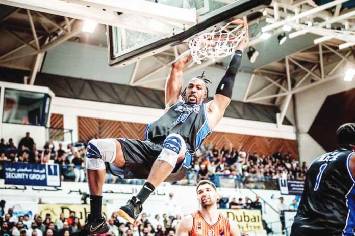 Dwight Howard anchored Strong Group Athletics-Philippines’ victory over Al-Ahli Tripoli in the 33rd Dubai International Basketball Championship. PHOTO COURTESY OF DUBAI BASKETBALL CHAMPIONSHIP