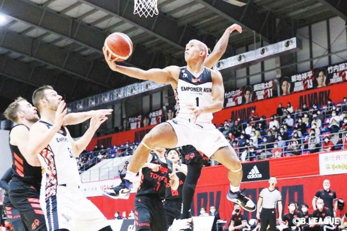 Ferdinand “Thirdy” Ravena III only played for 21 minutes with San-en already ahead by as much as 30 points in the third quarter. PHOTO COURTESY OF SAN-EN NEOPHOENIX