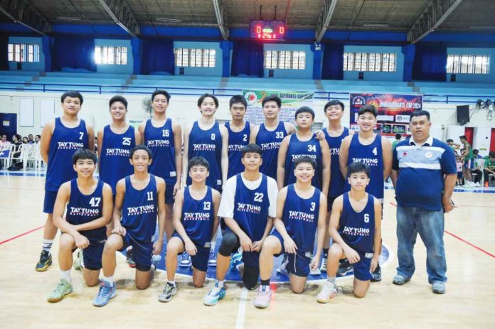 Bacolod Tay Tung High School Thunderbolts basketball team. PHOTO COURTESY OF STEPHEN TAN