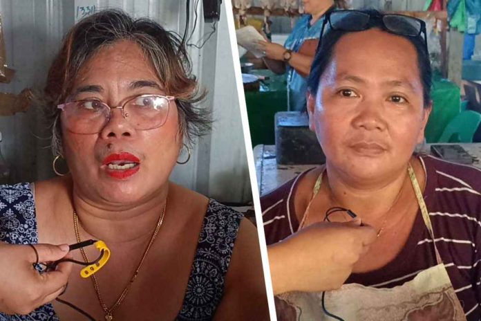 Vendors of perishable goods like Veronica Filago (left) and Mary Grae Fabrigar (right) from Oton, Iloilo will continue to incur losses with Panay Island expected to continue experiencing rotational brownouts until Thursday night, Jan. 4. AJ PALCULLO/PN