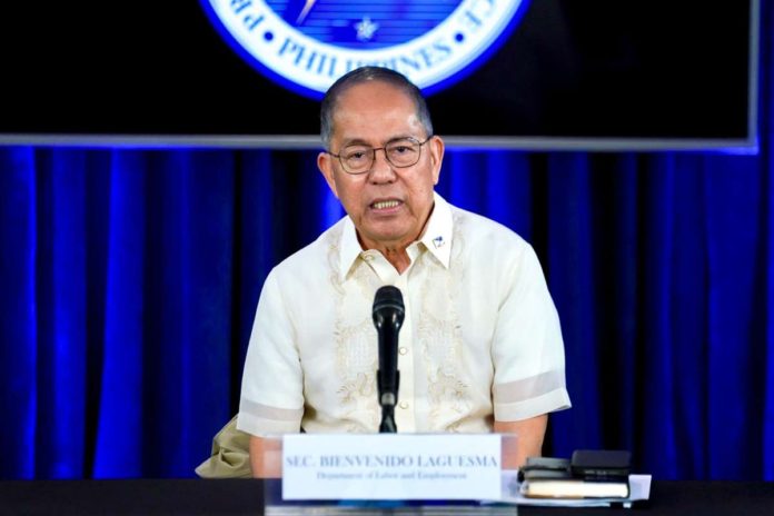 Labor Secretary Bienvenido Laguesma (left photo) says any talk of a wage hike sets off an inflationary chain reaction starting with increases in transportation costs. PCO.GOV.PH PHOTO