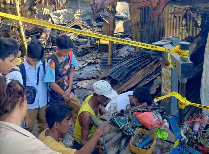 A residential fire broke out in Victorias City, Negros Occidental on Monday afternoon, Feb. 19, reducing 10 houses to ashes and causing damages worth P750,000. K5 NEWS FM VICTORIAS / FACEBOOK