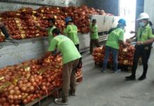 Photo shows smuggled white onions seized at the port of Surigao City in 2022. PHILIPPINE PORTS AUTHORITY - PORT MANAGEMENT OFFICE SURIGAO FB PHOTO