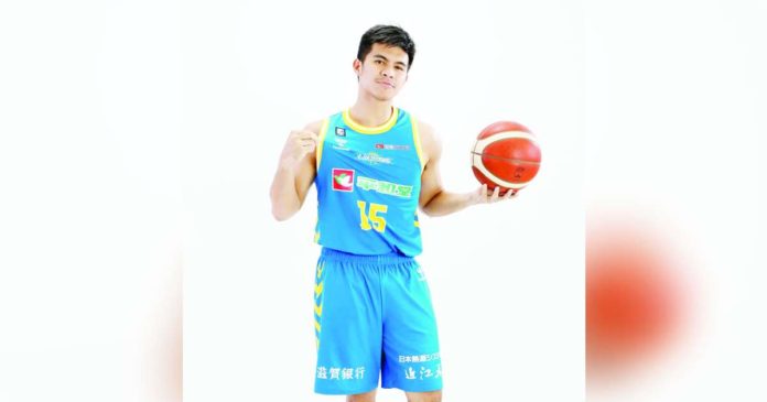 Kiefer Ravena top-scored for the Shiga Lakes with 19 points in their victory over Veltex Shizuoka in Japan B.League Division 2. PHOTO COURTESY OF SHIGA LAKES