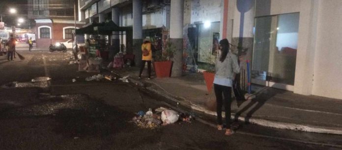 The street sweepers from the Iloilo City General Services Office, City Environment and Natural Resources Office and Beautification Team collected about 100 tons of waste around the city after the Dinagyang Festival 2024. PHOTO COURTESY OF CITY GENERAL SERVICES OFFICE