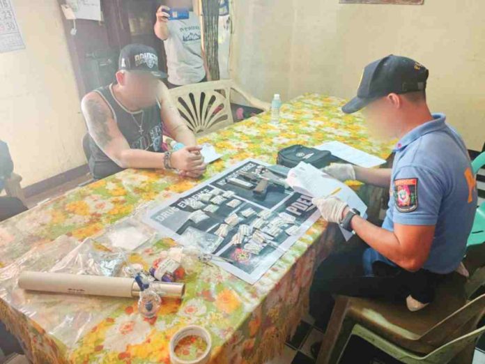 Over half a million pesos worth of suspected shabu and a firearm were seized from a drug suspect in Antique on March 8. PRO-6 PHOTO