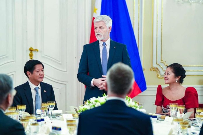 President Ferdinand “Bongbong” Marcos Jr. was grateful for the warm welcome in Prague led by President Petr Pavel, commemorating 50 years of diplomatic ties between the Philippines and the Czech Republic. BONGBONG MARCOS/FACEBOOK PHOTO