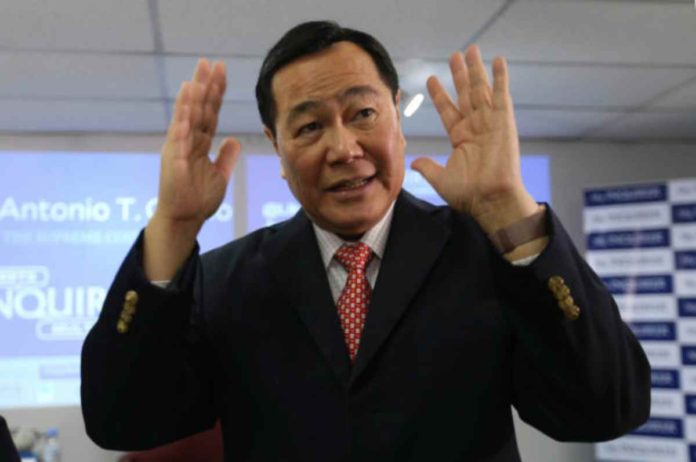 “If you call for secession, it’s so outrageous that nobody will follow you, what is that? So, it’s a lot of hot air, no substance,” says Retired Supreme Court Senior Associate Justice Antonio Carpio. EDWIN BACASMAS / INQUIRER FILE PHOTO