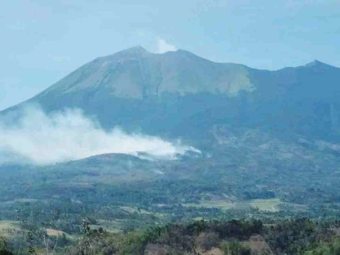 A fire hit a part of Mt. Kanlaon Natural Park in La Castellana, Negros Occidental. MARCHELLE JUANILLO/FACEBOOK PHOTO