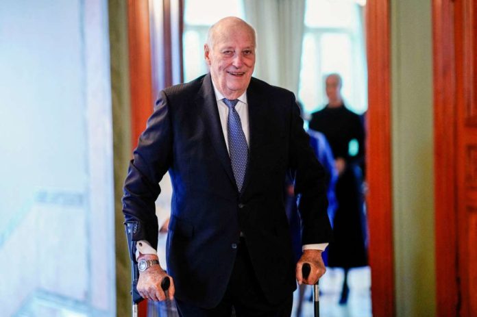 Norway's King Harald succeeded his father to ascend the throne in 1991. REUTERS