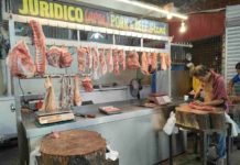 Samuel Juridico, with a stall at the Pavia Public Market, sells pork at P400 per kilo. AJ PALCULLO/PN