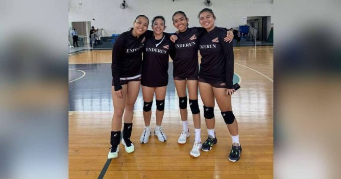 Negrenses Erika Deloria, Shane Carmona, Rhean Almendralejo, and Aurea Alvero have won their second NAASCU women’s volleyball championship with Enderun College Lady Titans. CONTRIBUTED PHOTO