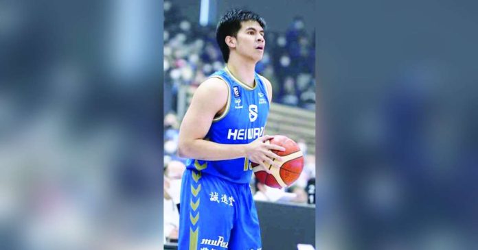 Kiefer Ravena scored 14 points in Shiga Lakes’ 77-66 victory over the Rizing Zephyr Fukuoka in the Japan B.League Division 2. PHOTO COURTESY OF SHIGA LAKES