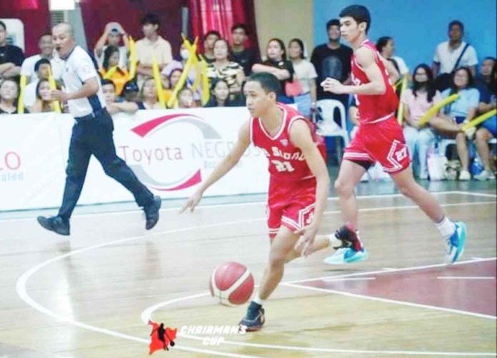 Jid Locsin played a key role in Hua Siong College of Iloilo Red Phoenix’s championship win over St. Robert's International Academy Panda Rockets-Elite Lab. FILE PHOTO COURTESY OF CHAIRMAN’S CUP