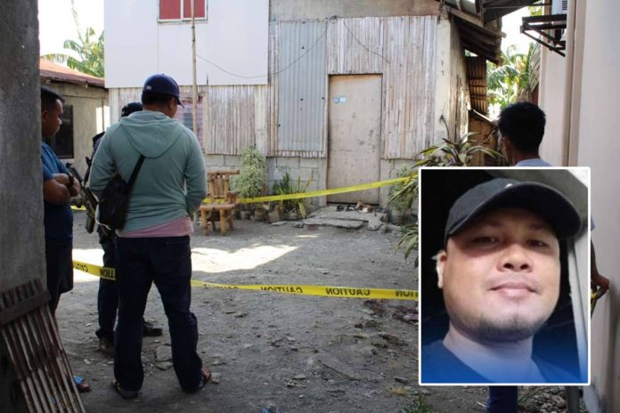 Michael Solis (inset) succumbed to gunshot wounds after engaging in gunfire with police officers in Barangay Sohoton, Barotac Nuevo, Iloilo on Monday night, April 8. Solis was the suspect in the killing of Police Corporal Reo Manero of Janiuay, Iloilo on Monday morning in Barangay Polot-an, Pototan town. AJ PALCULLO/PN, RMN ILOILO 774 PHOTOMichael Solis (inset) succumbed to gunshot wounds after engaging in gunfire with police officers in Barangay Sohoton, Barotac Nuevo, Iloilo on Monday night, April 8. Solis was the suspect in the killing of Police Corporal Reo Manero of Janiuay, Iloilo on Monday morning in Barangay Polot-an, Pototan town. AJ PALCULLO/PN, RMN ILOILO 774 PHOTO