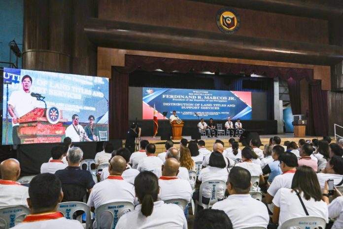 Nearly 3,000 agrarian reform beneficiaries received Certificates of Land Ownership Award during the visit of President Ferdinand R. Marcos Jr. to Negros Occidental on Monday. PRESIDENTIAL COMMUNICATIONS OFFICE PHOTO