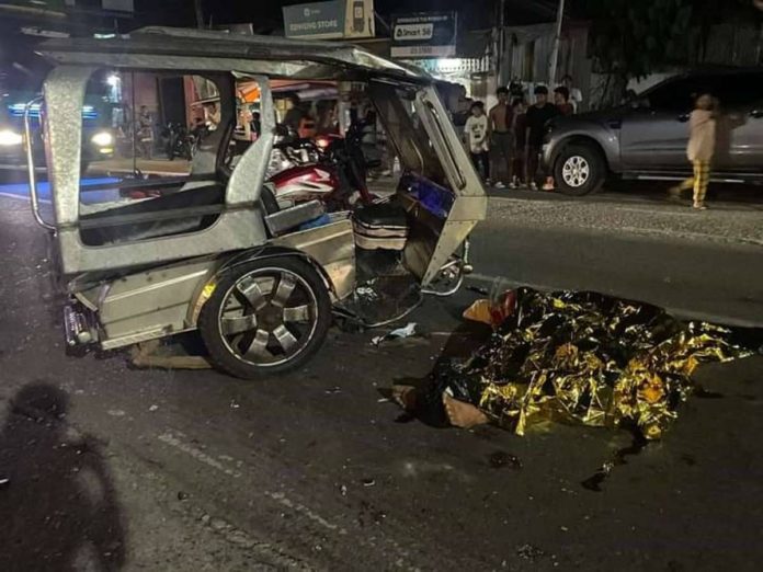 A speeding motorcycle crashed into a tricycle, resulting in the death of Joremer David, in Kalibo, Aklan on Tuesday night, April 23. RADYO TODO AKLAN 88.5 FM/FACEBOOKPHOTO