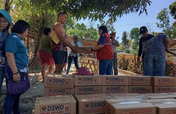 P38.8 million worth of family food packs were distributed to families affected by the El Niño phenomenon in 39 cities and municipalities in Western Visayas as of May 2, 2024. DSWD-6 PHOTO