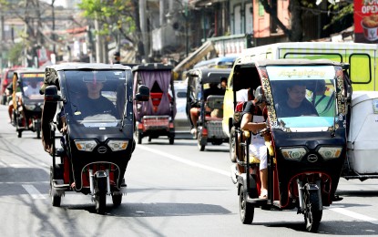 The Bacolod City Traffic Authority Office will resume the apprehension of illegal e-bikes on May 24 . Under DILG Memorandum Circular 2020-036, tricycles, pedicabs, and motorized pedicabs are prohibited from operating on national highways. PNA PHOTO BY YANCY LIM