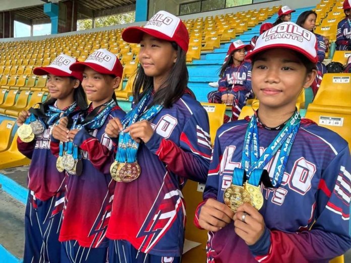 Under Iloilo’s Provincial Ordinance No. 2020-217, Western Visayas Regional Athletics Association (WVRAA) medalists will receive incentives: P5,000 for gold, P3,000 for silver, and P2,000 for bronze. Photo shows Iloilo athletes who won medals at the recently concluded WVRAA Meet in Bacolod City. ADRIAN PRIESTOS/FACEBOOK PHOTO