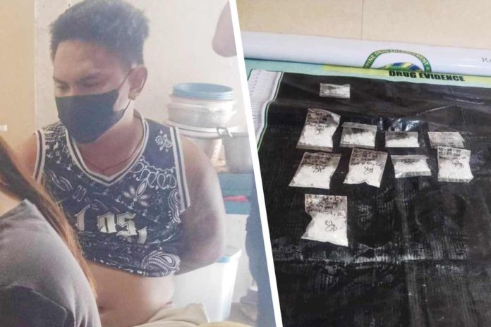 The Philippine Drug Enforcement Agency 6 recovered P340,000 worth of suspected shabu from suspect Gelo Vergel in a buy-bust operation in Barangay 27 on May 18. RMN DYHB BACOLOD PHOTOS