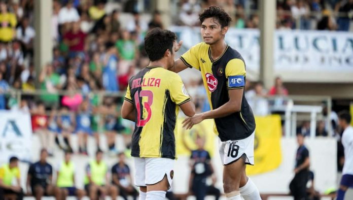 Jarvey Gayoso led Kaya Futbol Club-Iloilo’s lopsided win against Tuloy FC with seven goals. PHOTO COURTESY OF KAYA-ILOILO