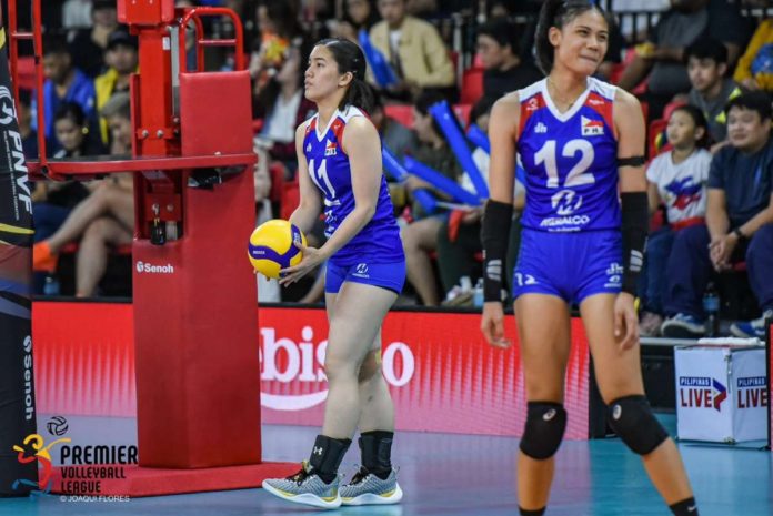 Julia Morado-de Guzman and Negrense Angel Canino of Alas Pilipinas national women’s volleyball team received citations at the close of the 2024 AVC Challenge Cup for Women. PVL PHOTO