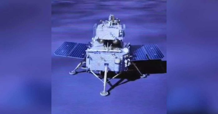 Artwork of Chang'e-6 on the lunar surface. Chang’e-6 aims to repeat the success of its predecessor which grabbed rocks from the lunar near side. CNSA