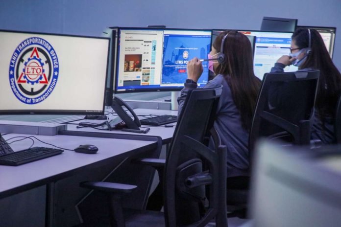 The Land Transportation Office (LTO) showcases the LTO Command Center as its personnel monitor the traffic situation in major roads from close circuit monitors at the Department of Transportation headquarters in Quezon City. JONATHAN CELLONA/ABS-CBN NEWS/FILE PHOTO