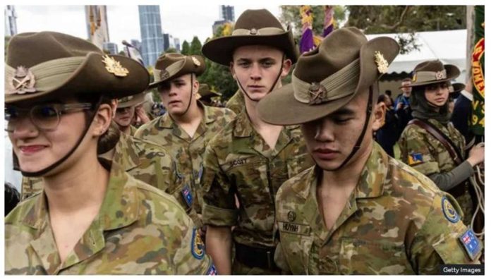 Australia has been struggling with enlistment shortfalls, as it seeks to beef up its armed forces in the face of what it says are growing regional threats. GETTY IMAGES