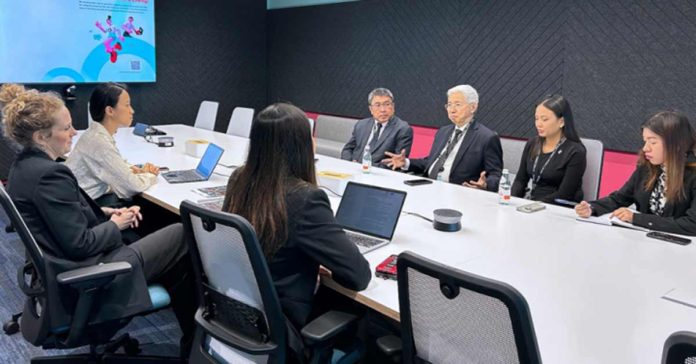 Trade Secretary Alfredo Pascual with the Philippine delegation met with TikTok representatives in Singapore on June 5, 2024. Both parties discussed ways forward to boost Philippine e-commerce. PHOTO COURTESY OF DTI