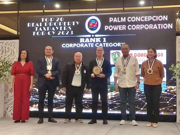 Palm Concepcion Power Corp. is Iloilo Province’s top real property taxpayer (corporate category) in 2023. The provincial government honored it with a citation during an awards ceremony on June 26, 2024.