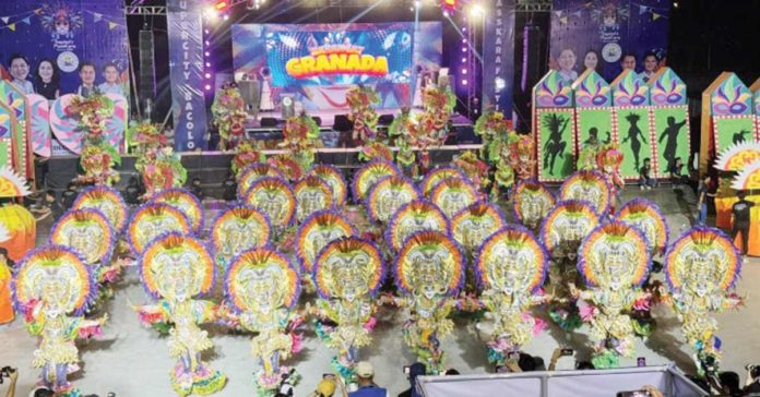 Barangay Granada was named grand winner of the 2023 MassKara Festival street dance and arena competition in October 2023. Twelve members of the group are going to Milan, Italy to perform at the Philippine Independence Day celebration on June 29 and 30. PHOTO COURTESY OF RONNIE BALDONADO/BACOLOD YUHUM FOUNDATION)