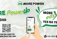 MORE Electric and Power Corporation consumers can now download MORE PowerUP mobile application through the Apple and Google Play stores.