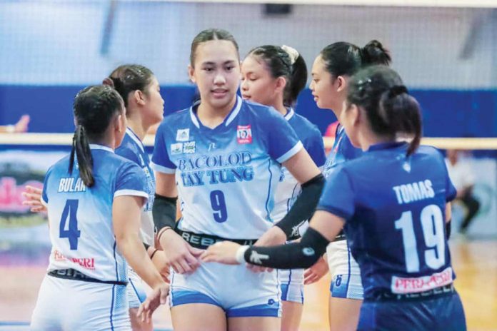 Bacolod Tay Tung High School Thunderbolts settled for a silver medal finish in the Shakey’s Girls Volleyball League. PHOTO COURTESY OF SHAKEY’S SUPER LEAGUE