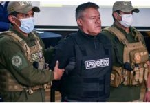 Bolivia's General Zuniga is arrested for coup attempt. GETTY IMAGES